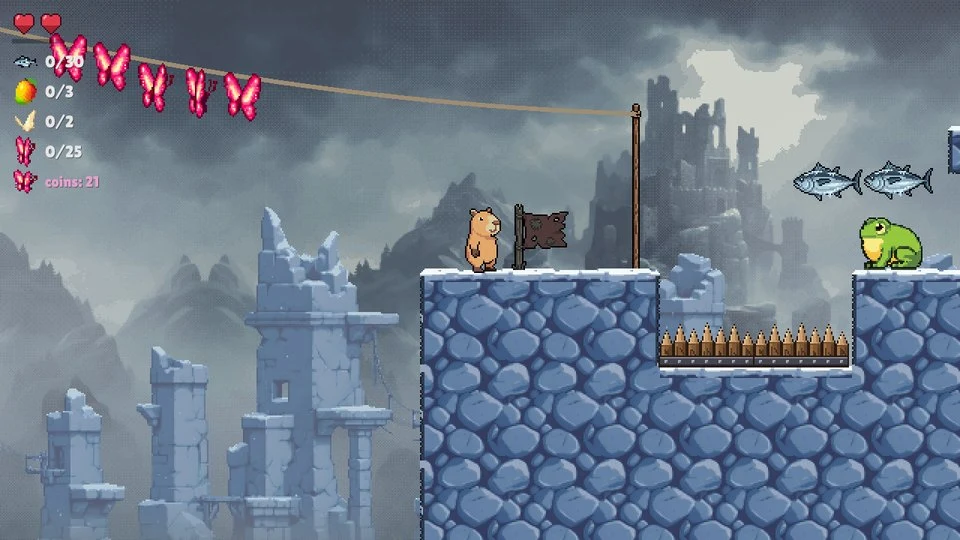 Lily the Capybara: a zipline in the Stone City